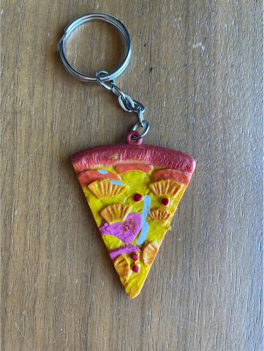 Pizza Slice Keychain Key Chain
